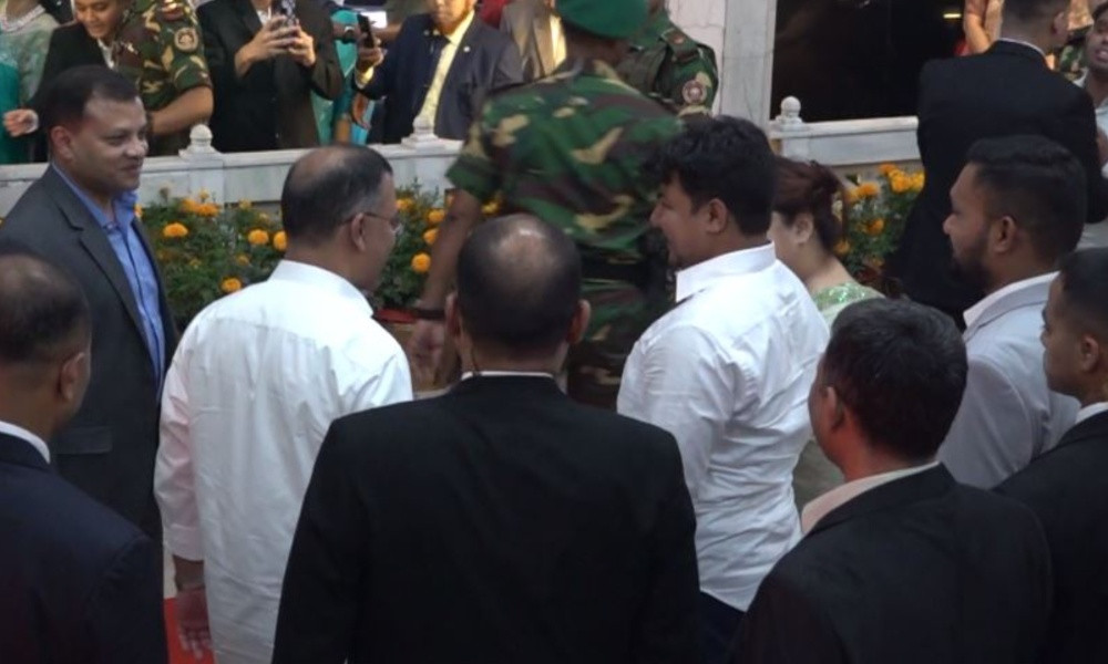 বঙ্গভবনে দুই তারেক রহমানের কুশল বিনিময়