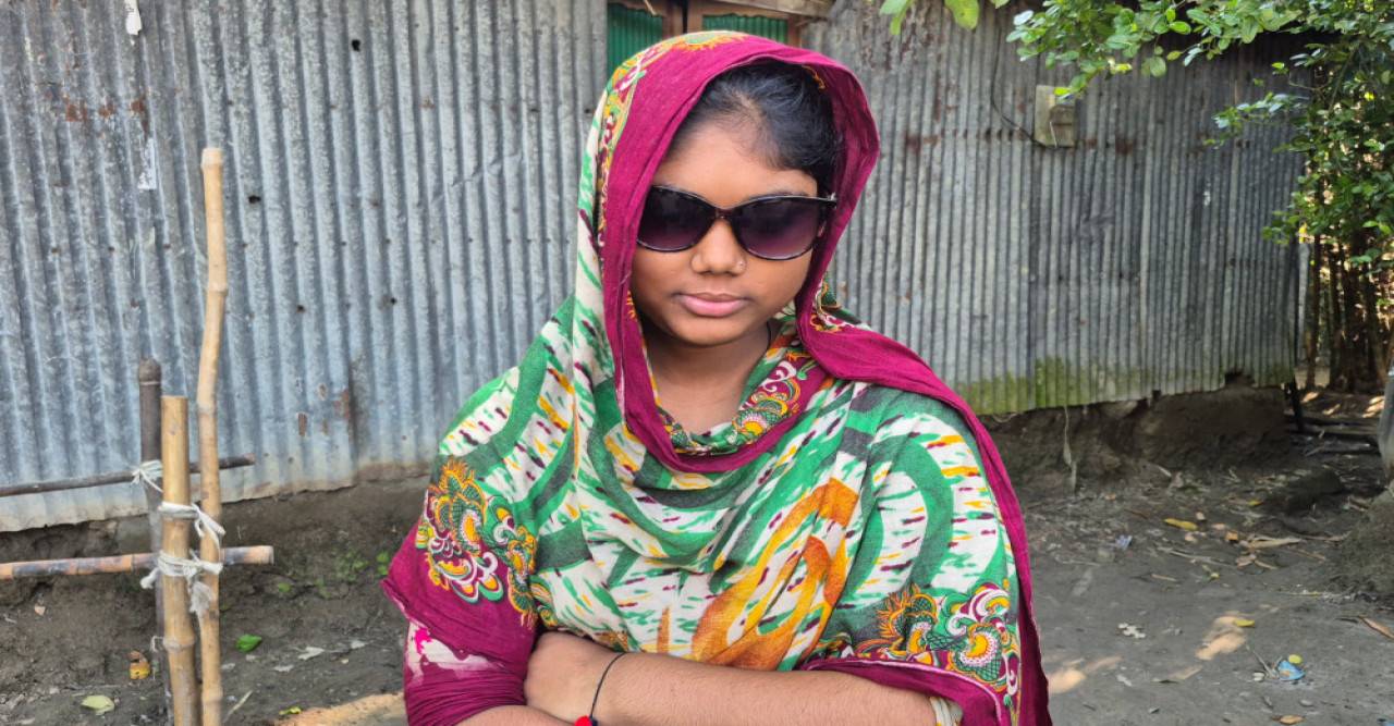 দৃষ্টিহীন হয়ে পড়াশোনার স্বপ্ন হারাল ১৬ বছরের মর্জিনা