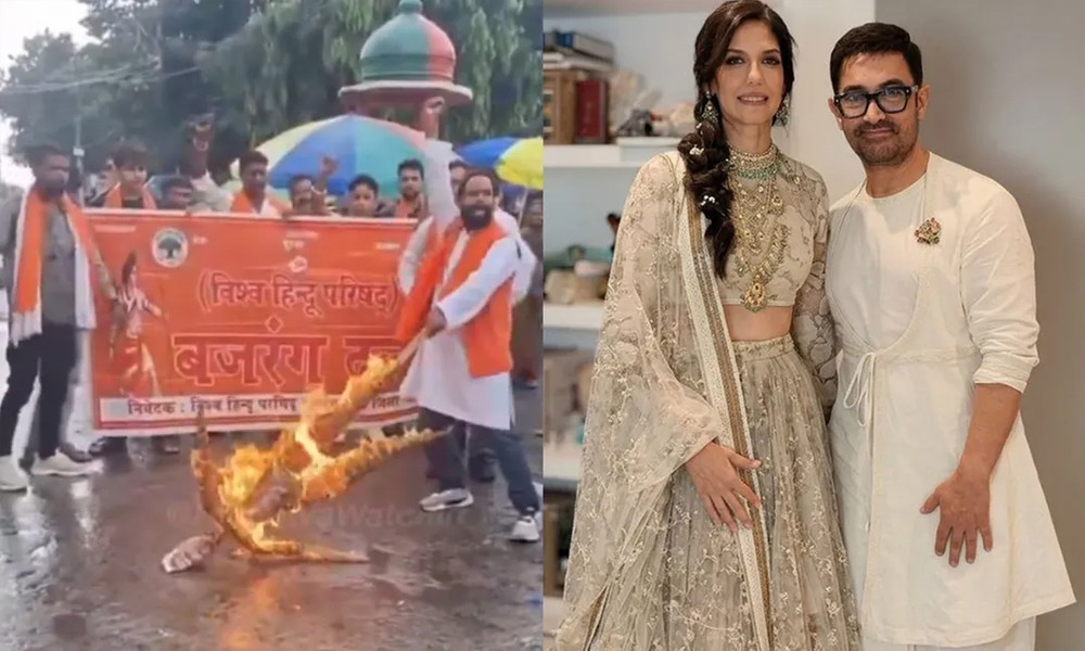 আমির খানের তৃতীয় বিয়ে নিয়ে বিহারে বিক্ষোভ, ‘লাভ জিহাদ’ অভিযোগে বিতর্ক