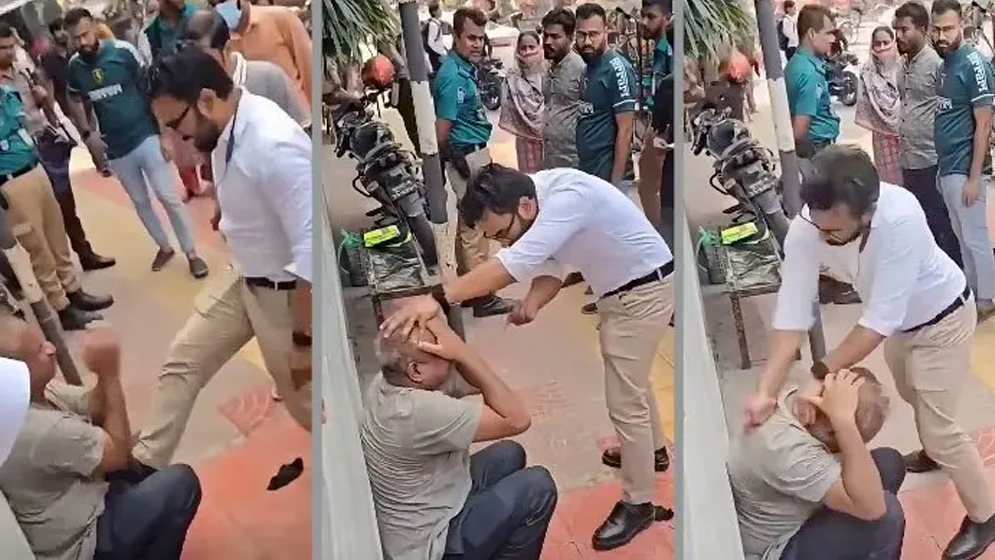 ধানমন্ডিতে ফুটপাতে ব্যক্তিকে মারধর, যুবক আটক; এএসআই প্রত্যাহার