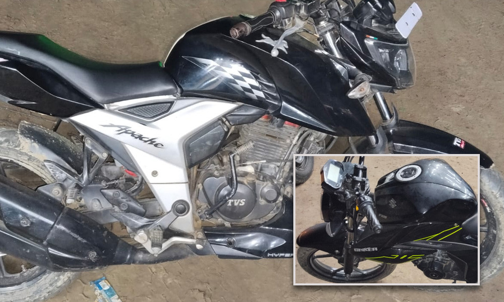 রাজবাড়ীর পাংশায় চোরাই মোটরসাইকেলসহ দুইজন গ্রেপ্তার