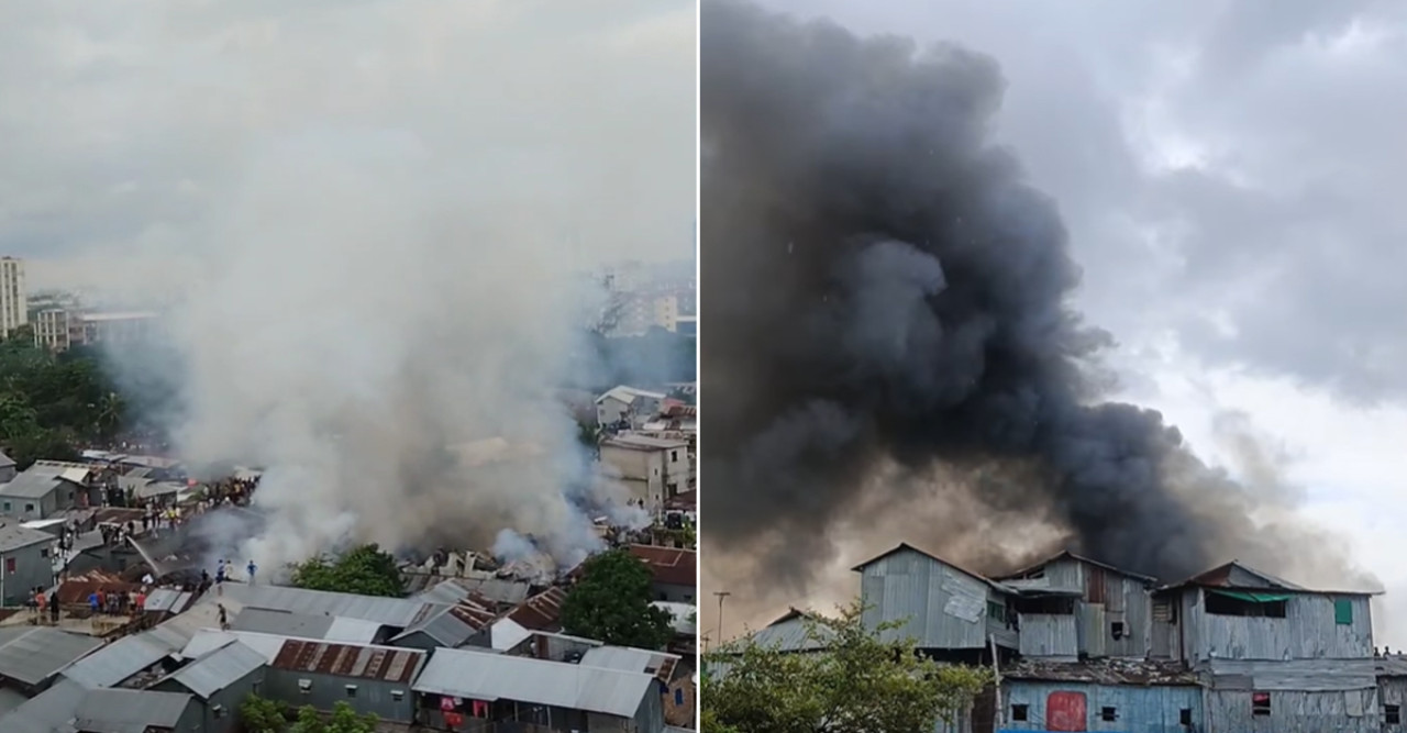 মহাখালীর সাততলা বস্তিতে অগ্নিকাণ্ড, হতাহতের খবর নে