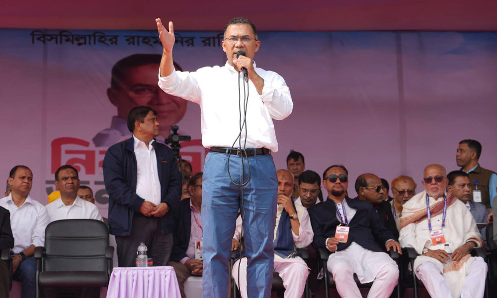 আইনশৃঙ্খলা ও দুর্নীতির বিরুদ্ধে কঠোর অবস্থানের ঘোষণা তারেক রহমানের